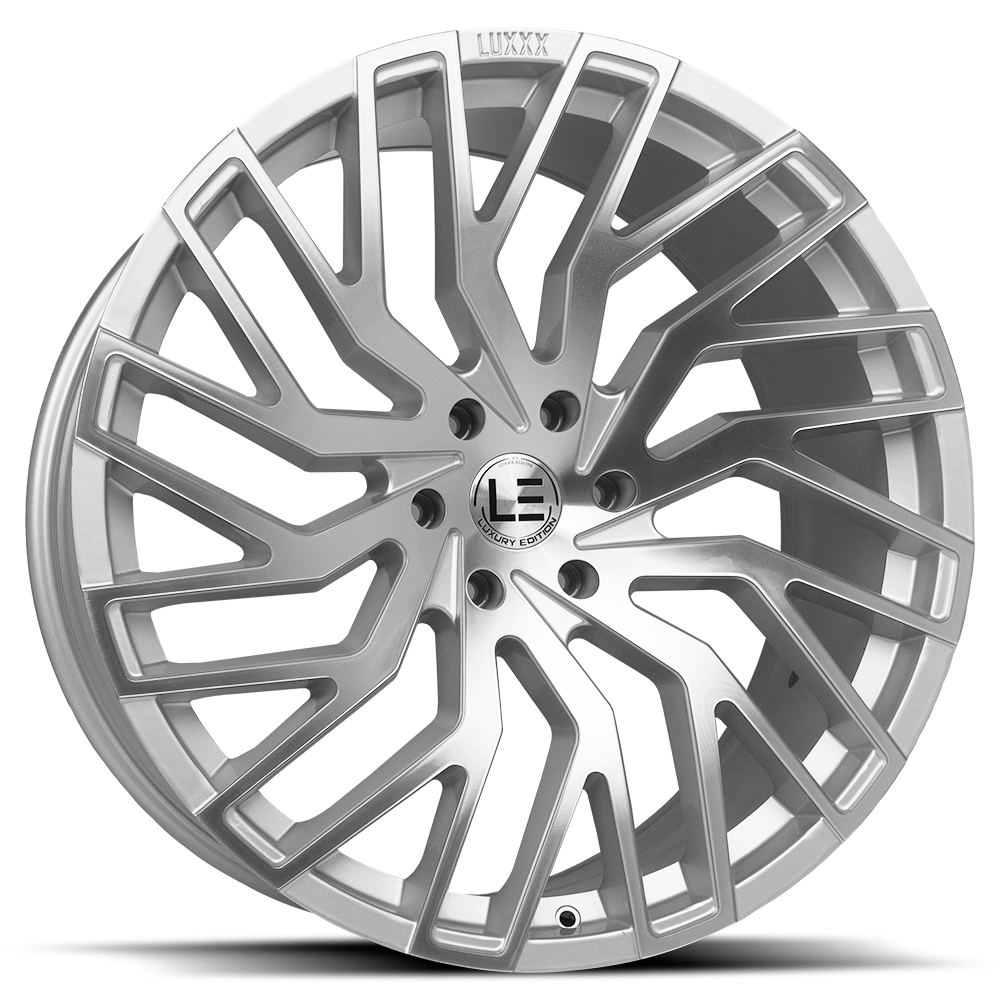 LUXLE6 24X9 5X115 +20 73.1 Silver Machine Face