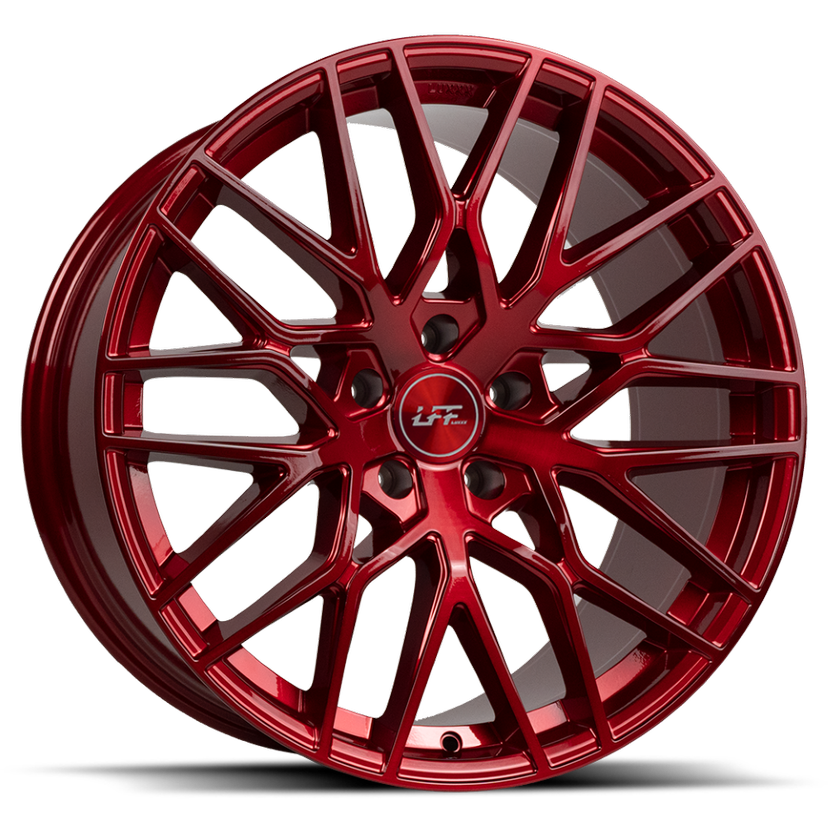 LUX LFF-01 PISTA 20X10.5 5X115 +22 73.1 Full Brushed Roja Red LSDP