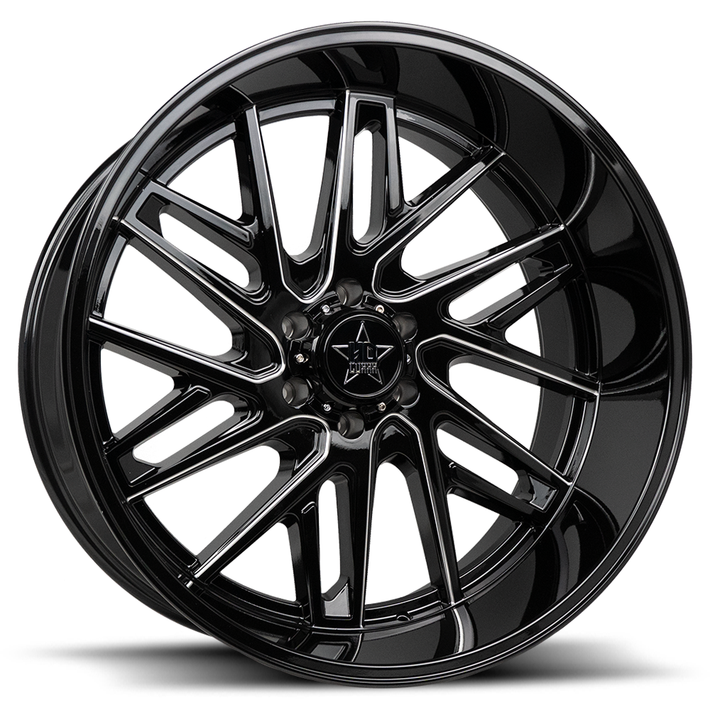 LHD29 20X10 6X135 -18 87.1 Gloss Black Milled