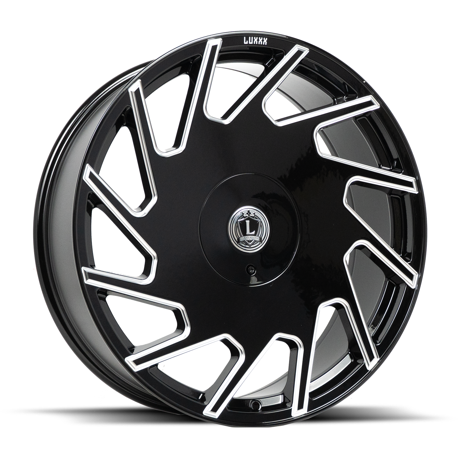 LUX25 22X9 5114.3/120 +33 73.1 Gloss Black Milled