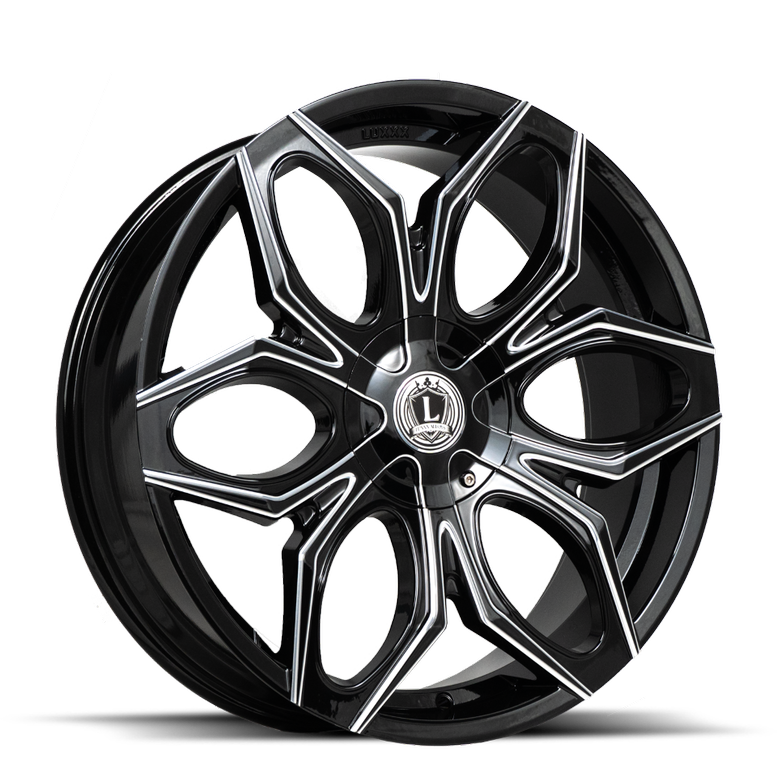 LUX33 20X8.5 5114.3/120 +31 73.1 Gloss Black Milled