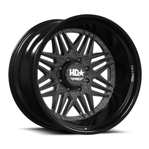 LHDPRO4 20X11 8X170 -33 125 Gloss Black Lip Matte Black Face
