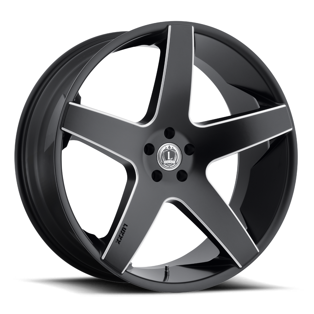 LUX15 20X8.5 5X114.3 +30 73.1 Satin Black Milled