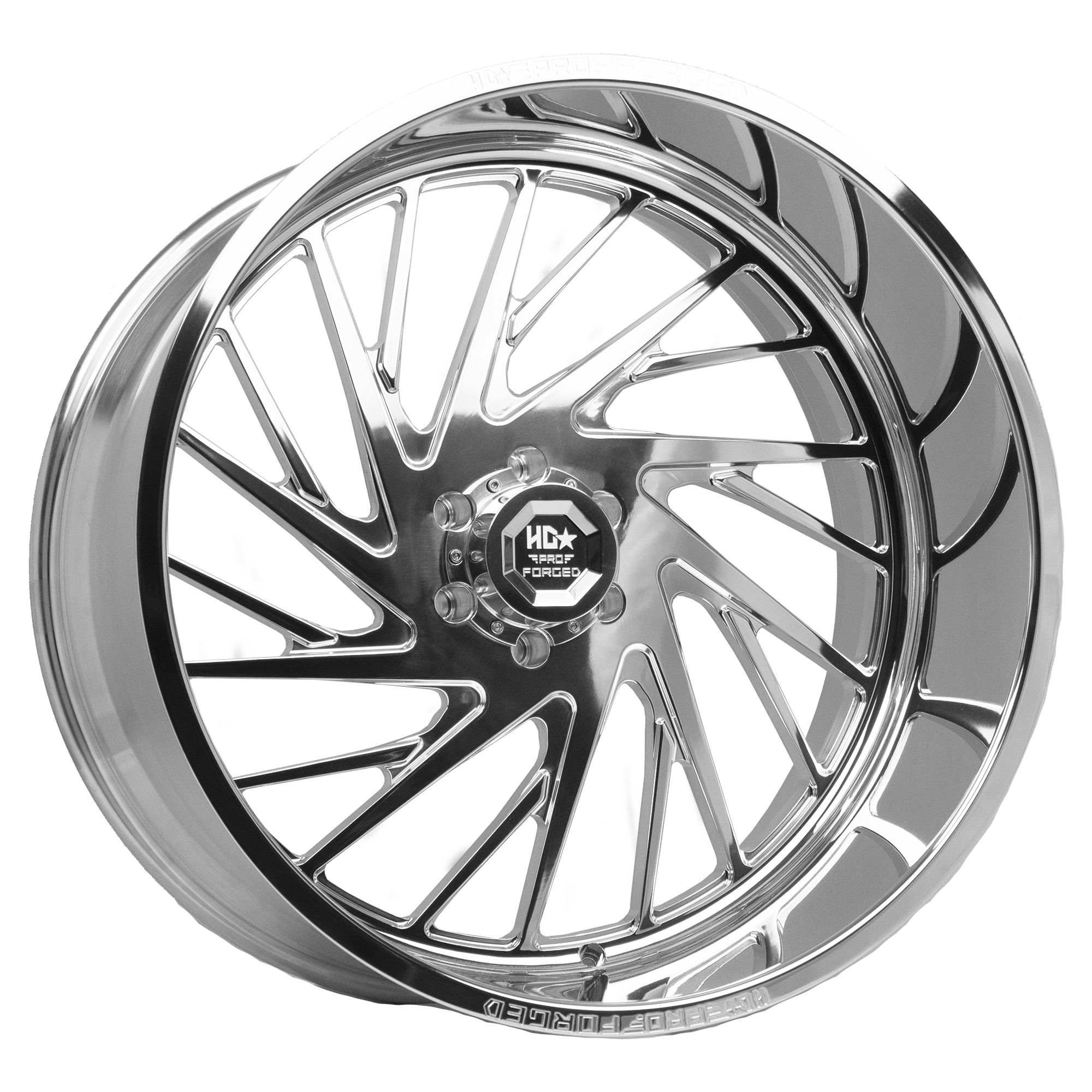 HDPRO-04 FORGED RAPTOR 24X12 6X139.7 -44 106.1 High Polished (Right)