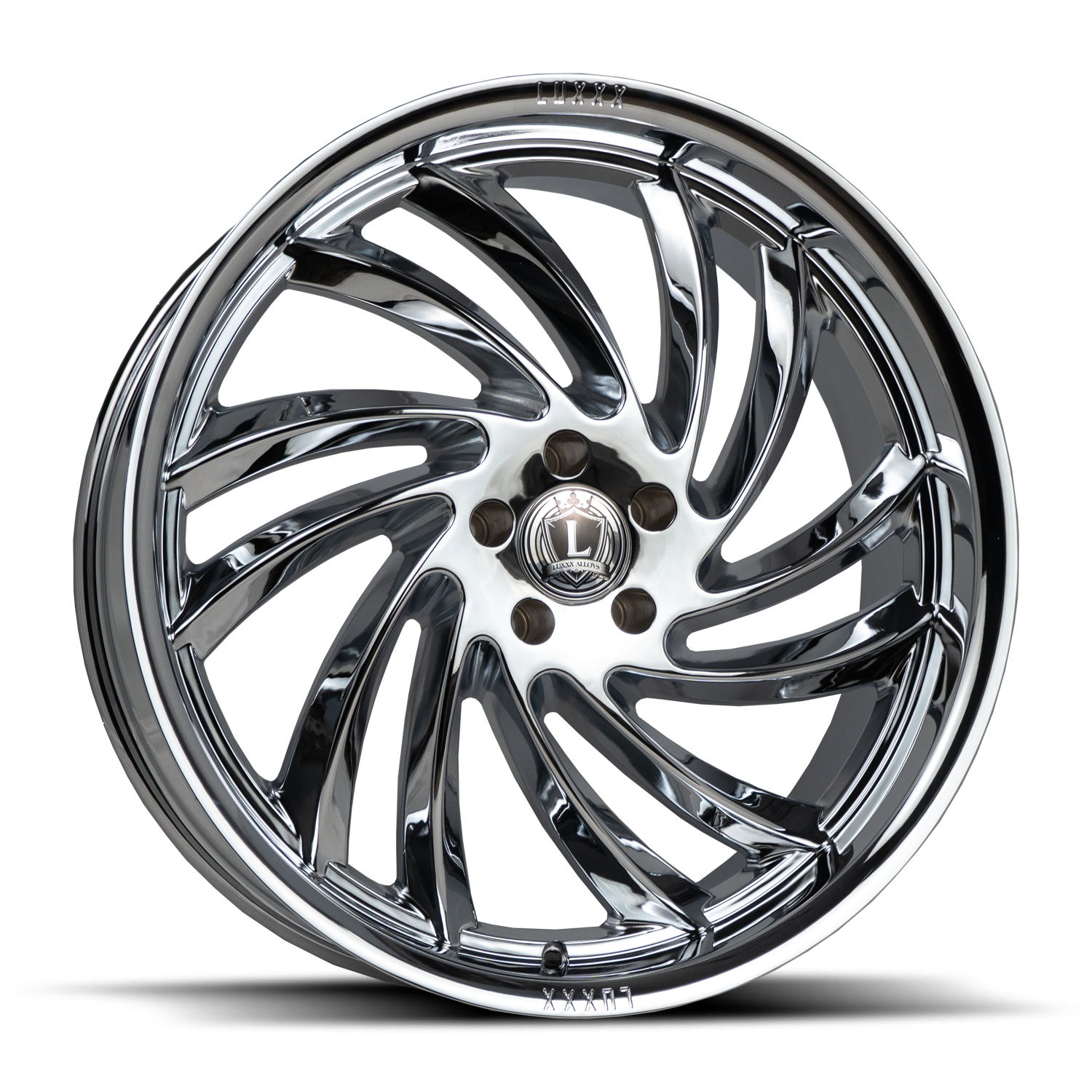 LUX26 22X9 5X115 +15 73.1 Chrome