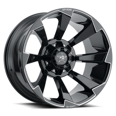 Luxxx Off-Road LHD16 22X12 Gloss Black Milled