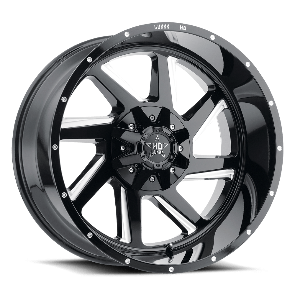 Luxxx Off-Road LHD14 22X12 Gloss Black Milled