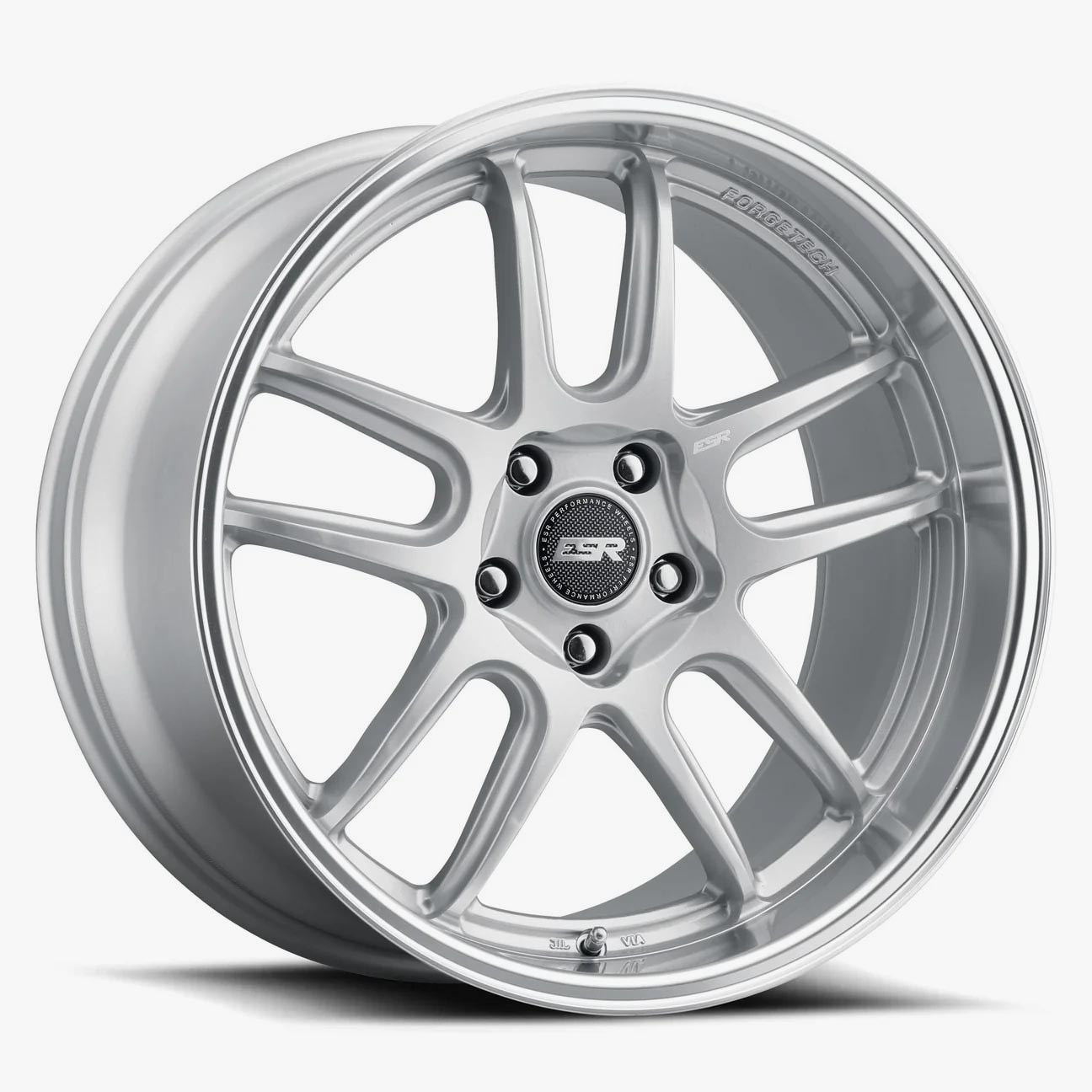 18X8.5 5X100 +30 72.56 HYPER SILVER MACHINE LIP APX8 88550030 APX8HS-ML