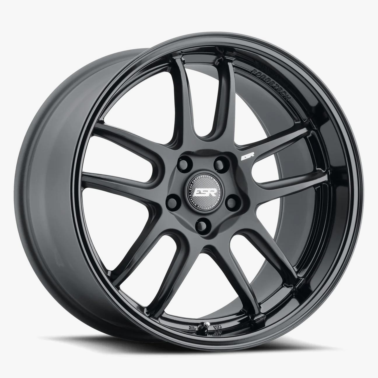 18X8.5 5X100 +30 72.56 MATTE BLACK GLOSS BLACK LIP APX8 88550030 APX8MBLK-BL