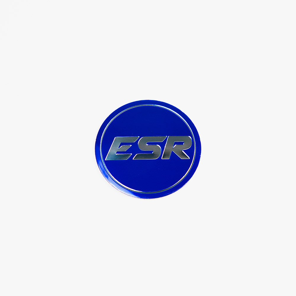 SR08 LOGO BLUE WITH SILVER ESR SILVER CAP