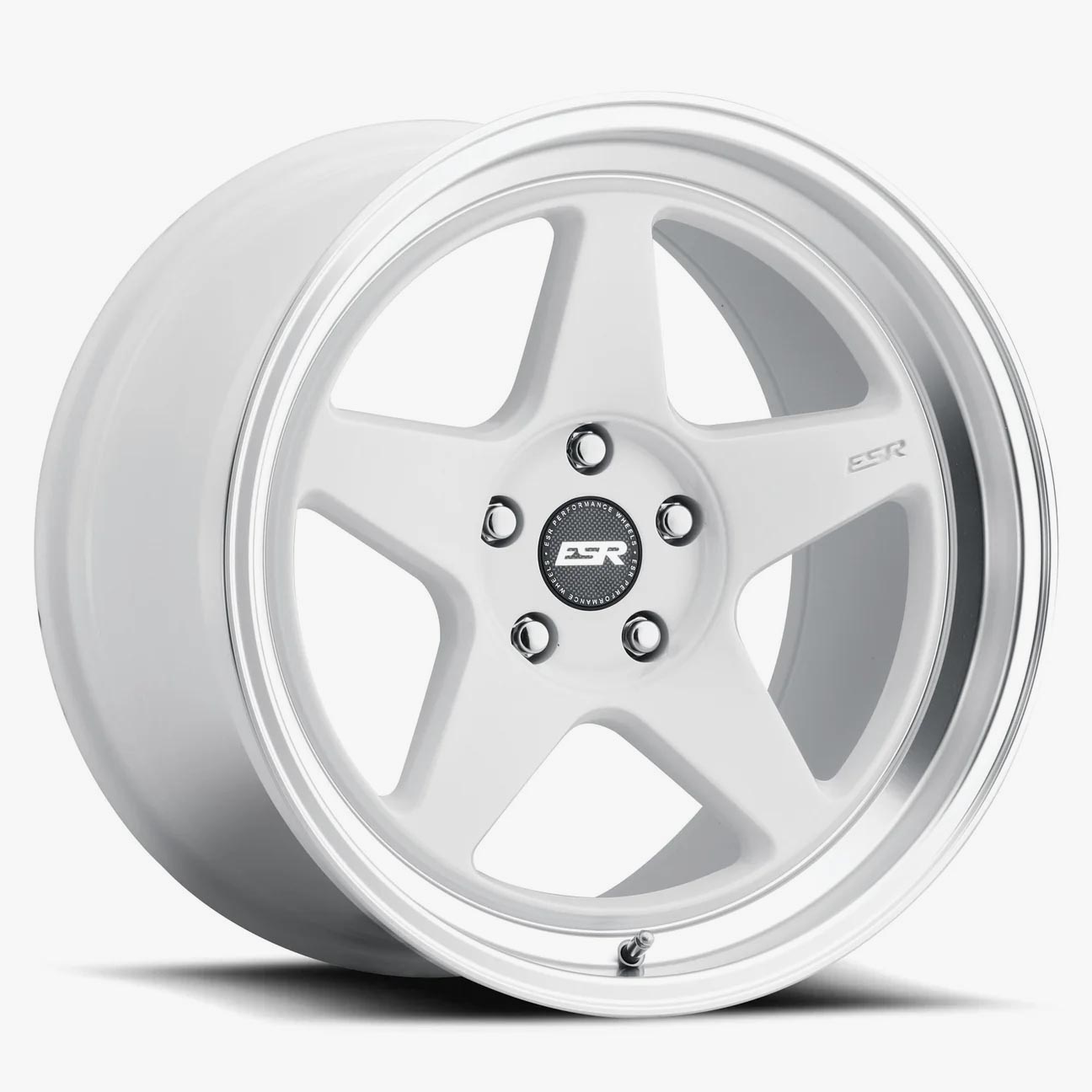 18X9.5 5X100 +35 72.56 GLOSS WHITE MACHINE LIP CR5 89550035 CR5WHT-ML