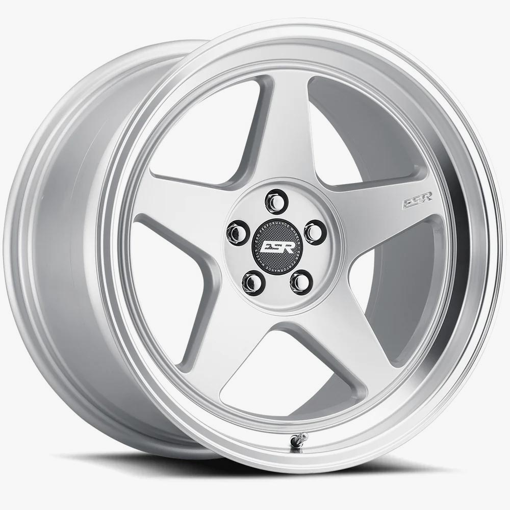 18X9.5 5X100 +35 72.56 SILVER MACHINE LIP CR5 89550035 CR5HS-ML