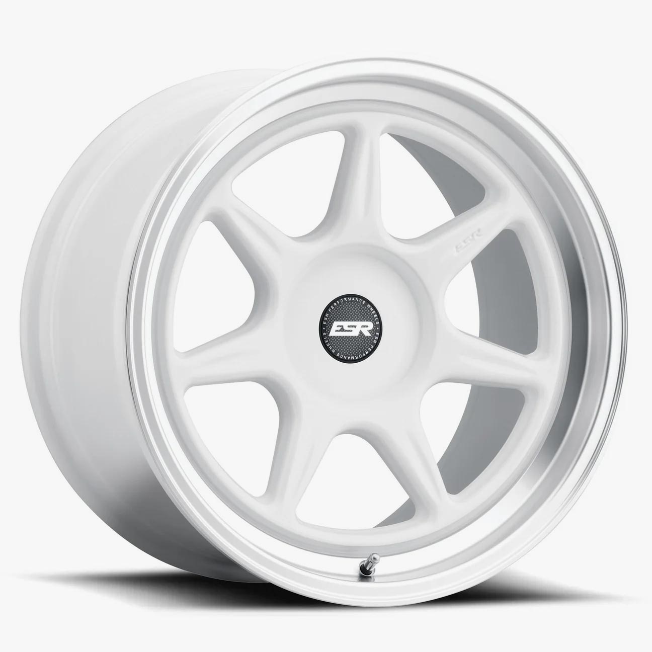 18X9.5 5X100 +35 72.56 GLOSS WHITE MACHINE LIP CR7 89550035 CR7WHT-ML