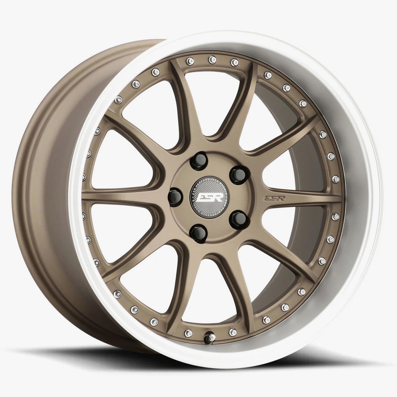 18X9.5 5X100 +22 72.56 MATTE BRONZE MACHINE LIP CS12 89550022 CS12MBRNZ-ML