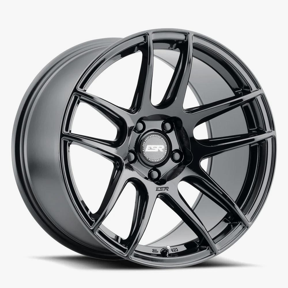 18X9.5 5X100 +35 72.56 GLOSS BLACK CS8 89550035 CS8GBLK