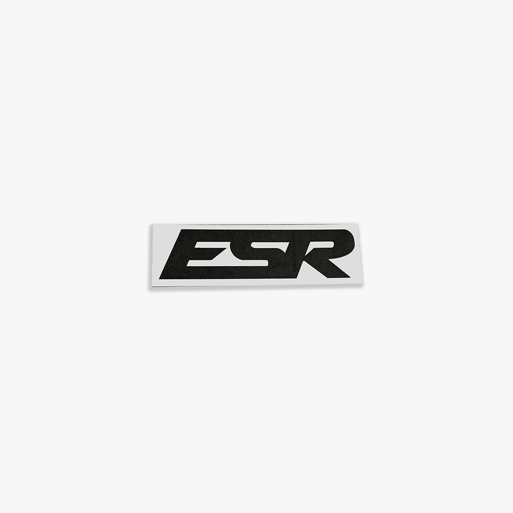 SMALL ESR DECALS BLACK 1 QTY = 2 PIECES 5.25"X1.5"