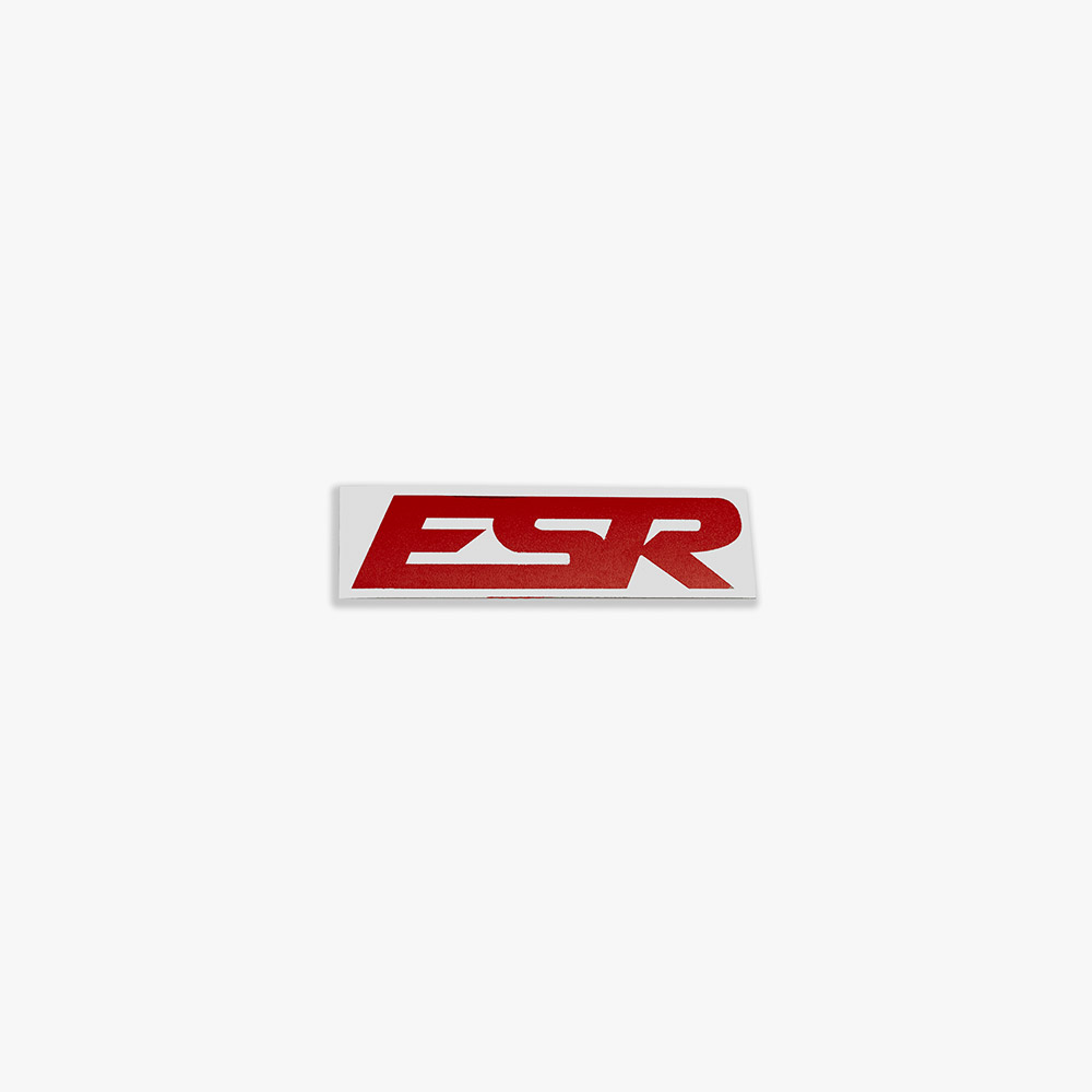 SMALL ESR DECALS RED 1 QTY = 2 PIECES 5.25"X1.5"