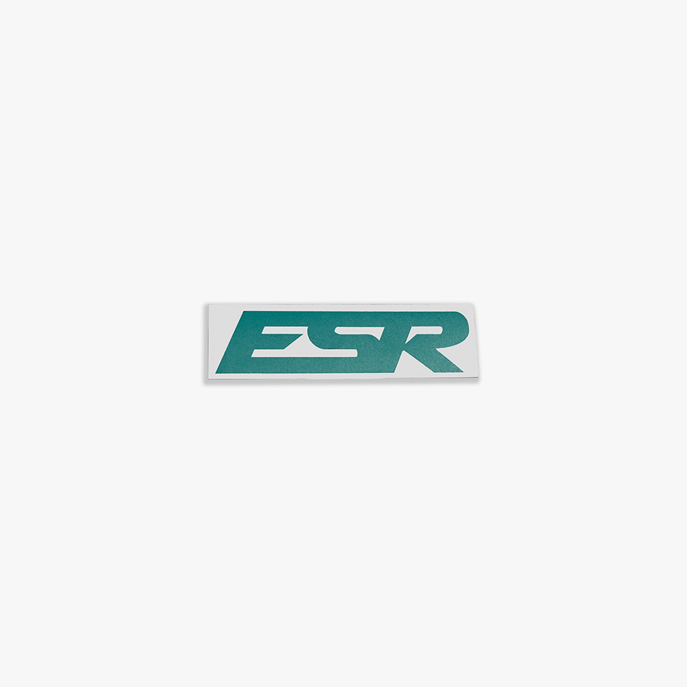SMALL ESR DECALS TEAL 1 QTY = 2 PIECES 5.25"X1.5"