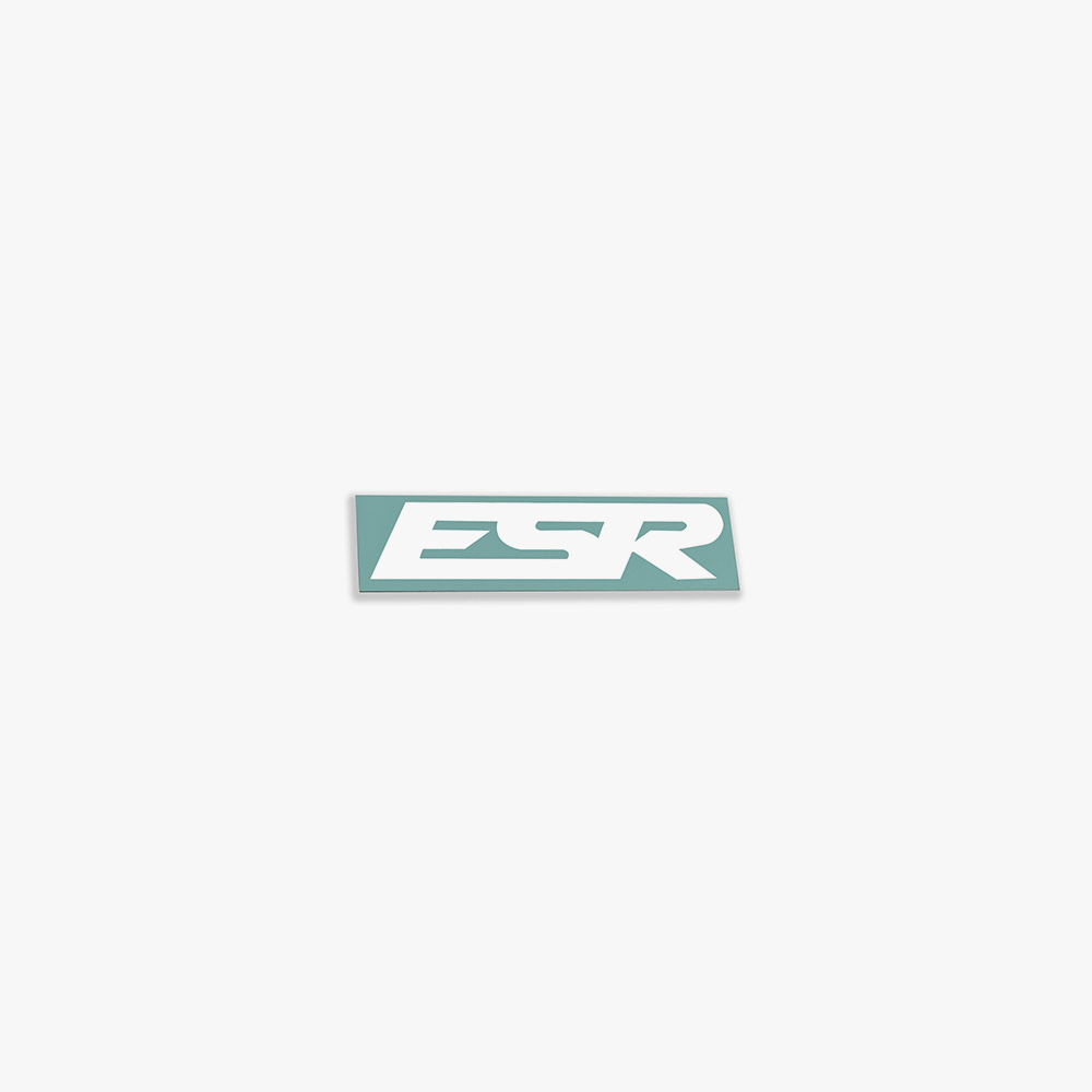 SMALL ESR DECALS WHITE 1 QTY = 2 PIECES 5.25"X1.5"