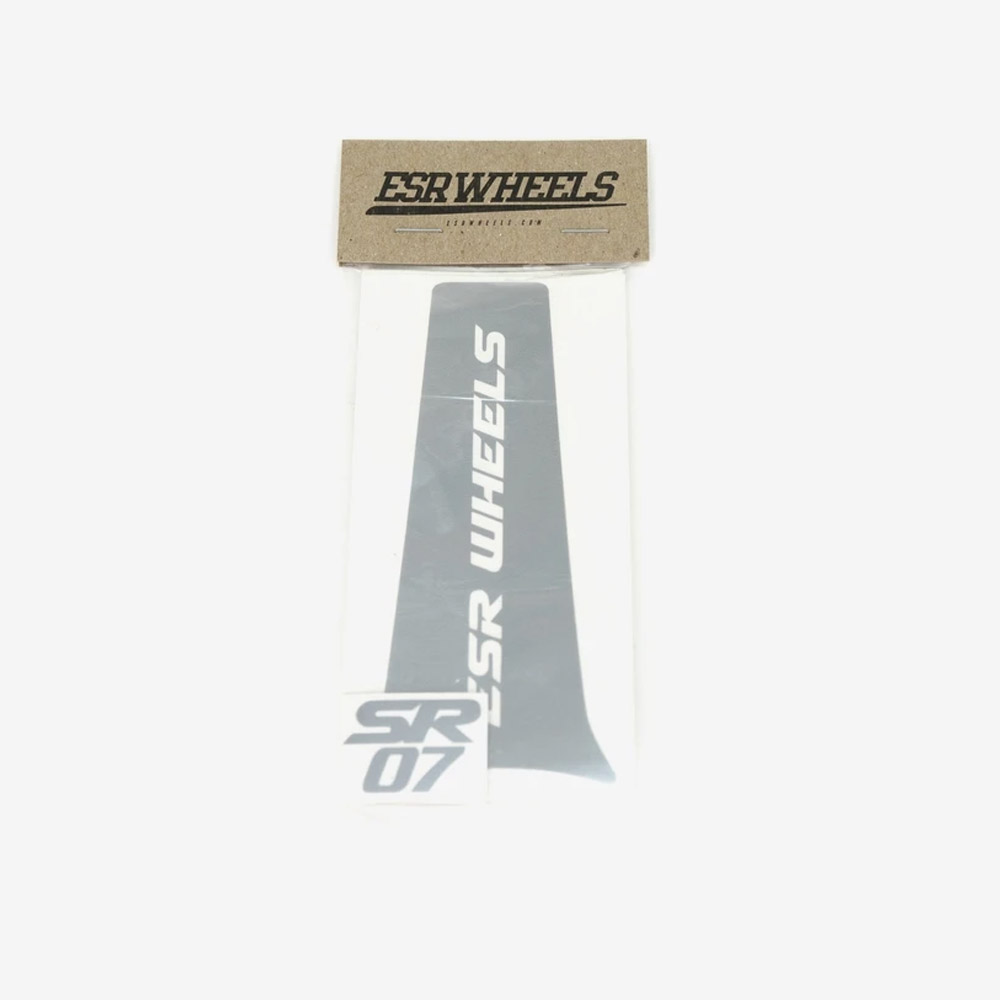 BRUSHED SILVER SR07 SPOKE DECALS