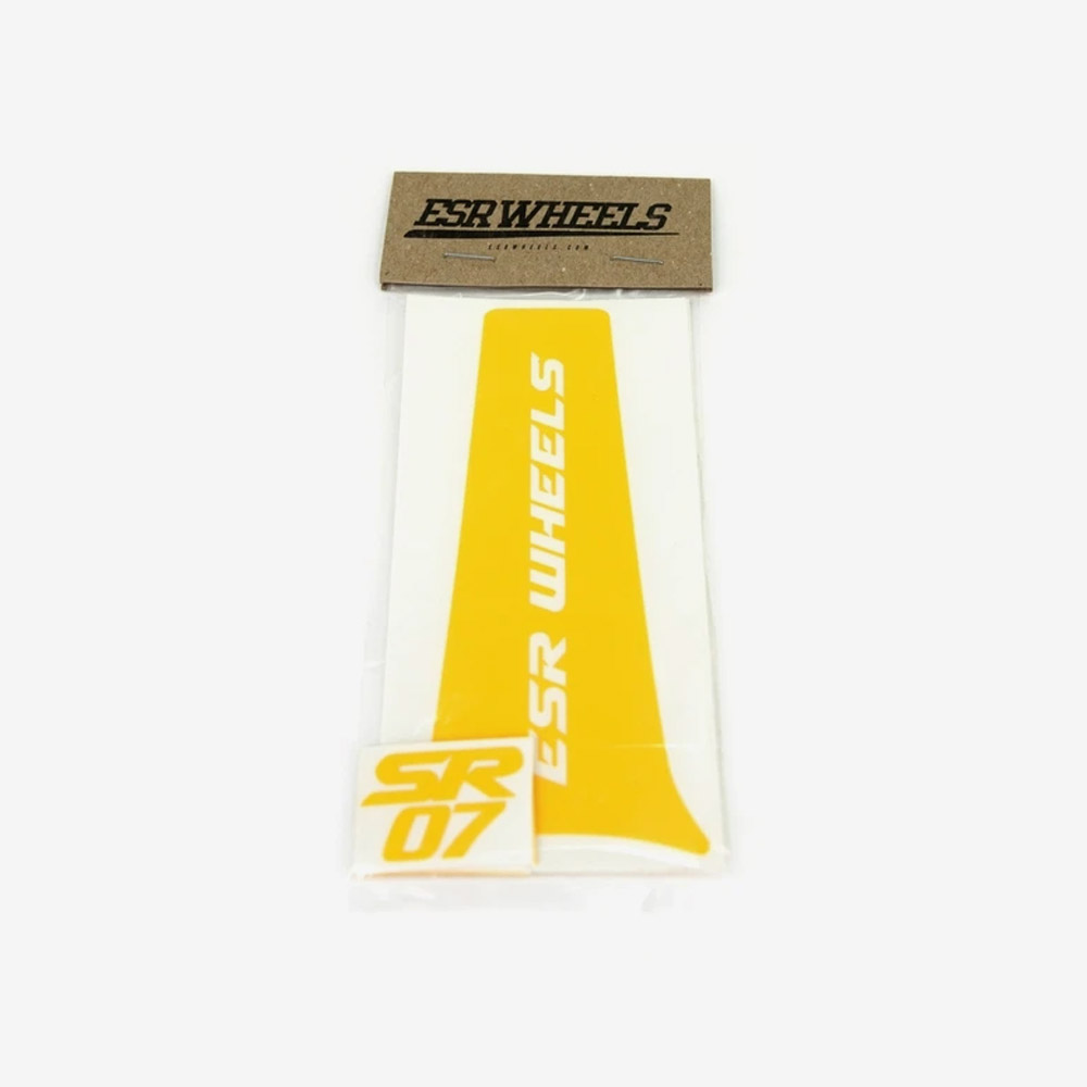 RALLY YELLOW SR07 SPOKE DECALS