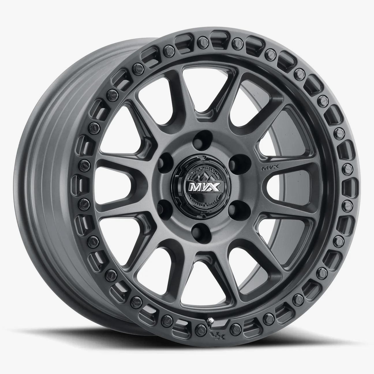 18X9 5X127 +0 71.5 MATTE GRAPHITE BLACK LIP VX12 89052700 VX12MGR