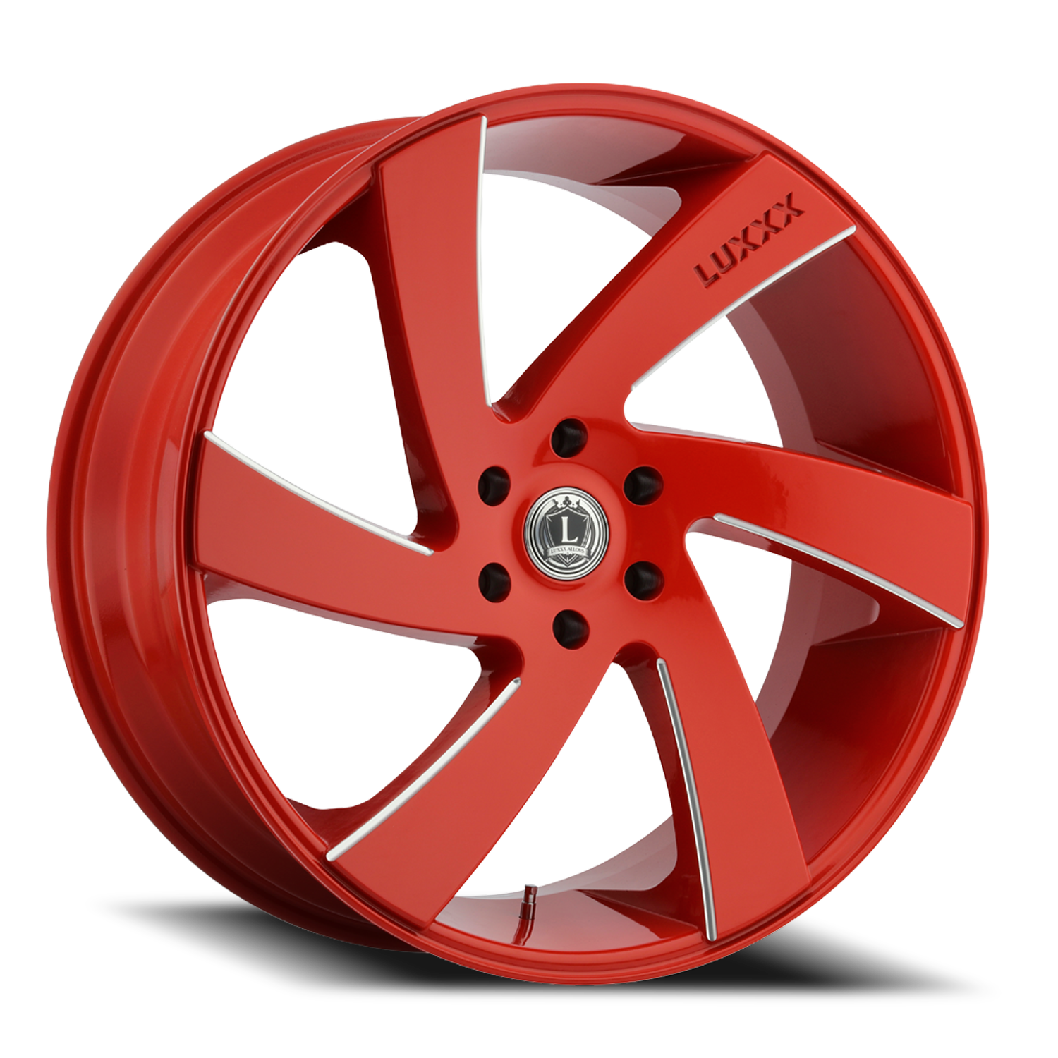LUX10 22X9.5 5X115 +15 74.1 Red Milled
