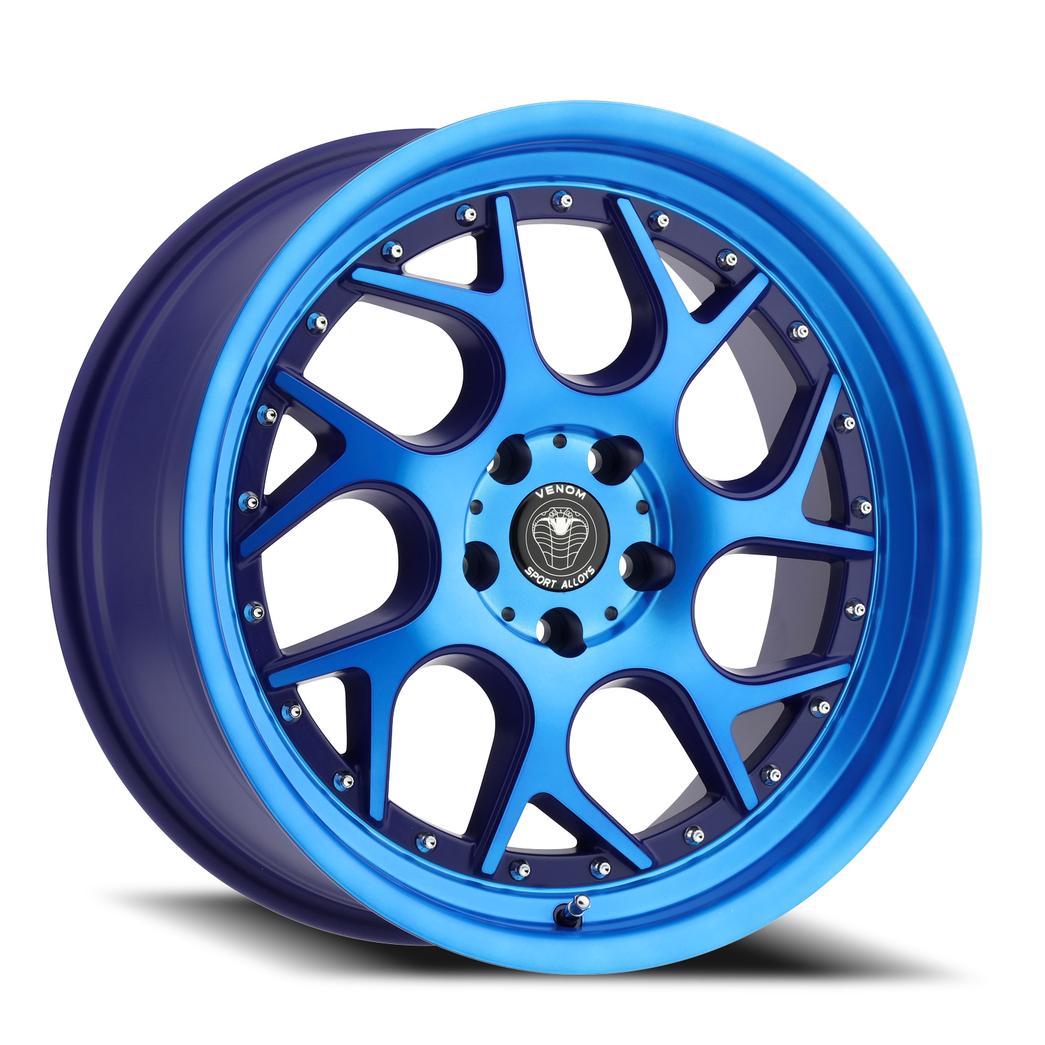VENOM33 18X8.5 5X114.3 +30 73.1 Neon Blue