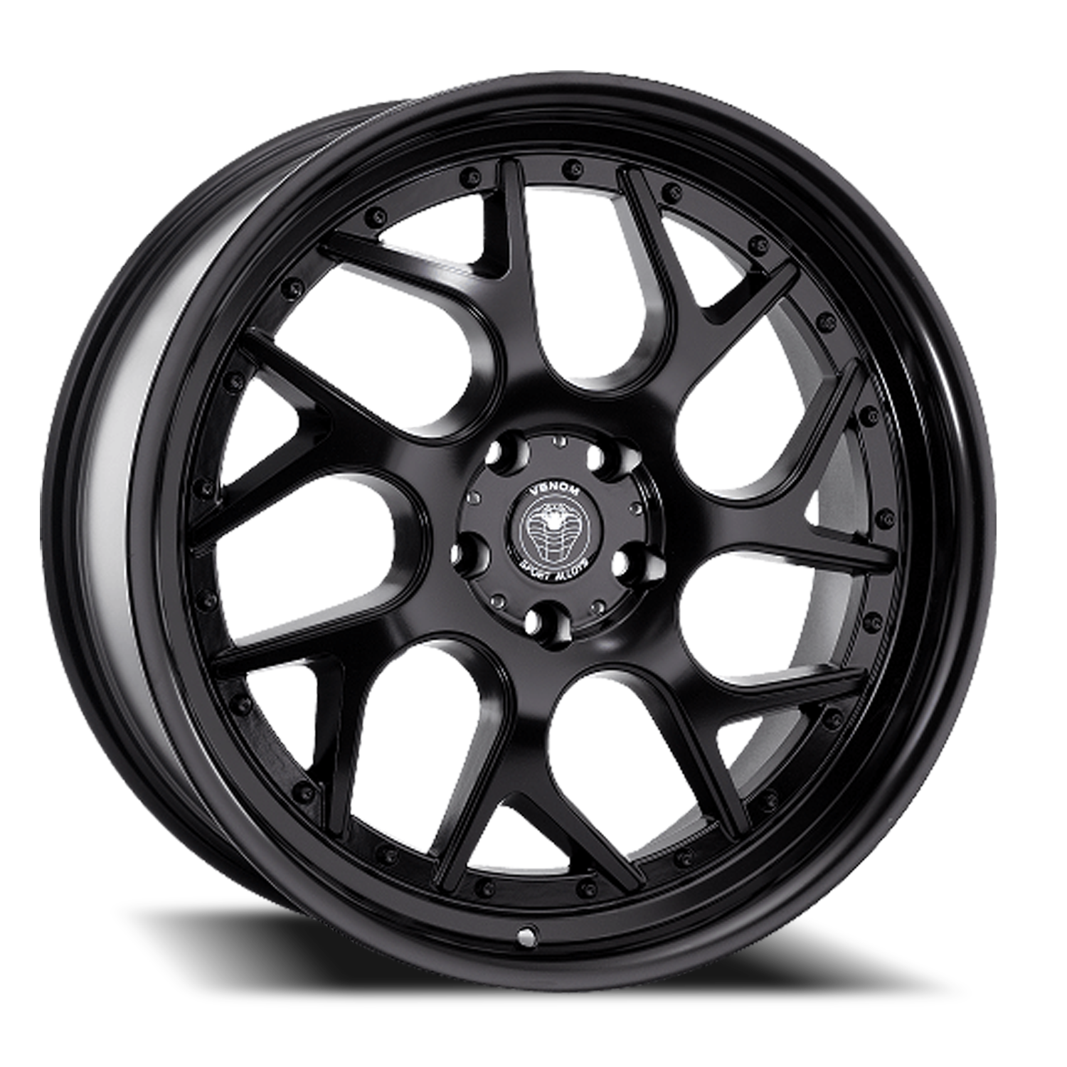 VENOM33 18X8.5 5X114.3 +30 73.1 Satin Black