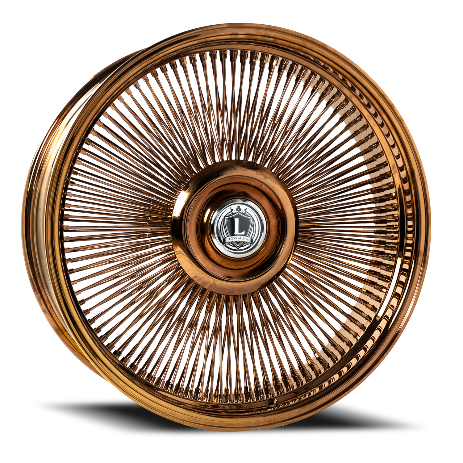LUX37 WIRE WHEEL 22X9 5120 +0 73.1 Rose Gold