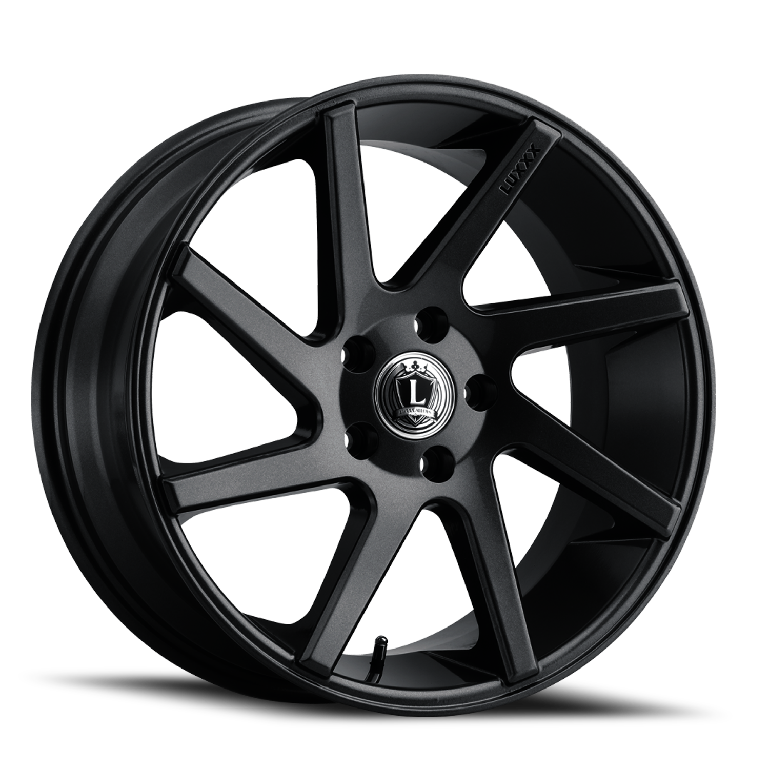 LUX8 22X9.5 5X115 +15 74.1 Satin Black
