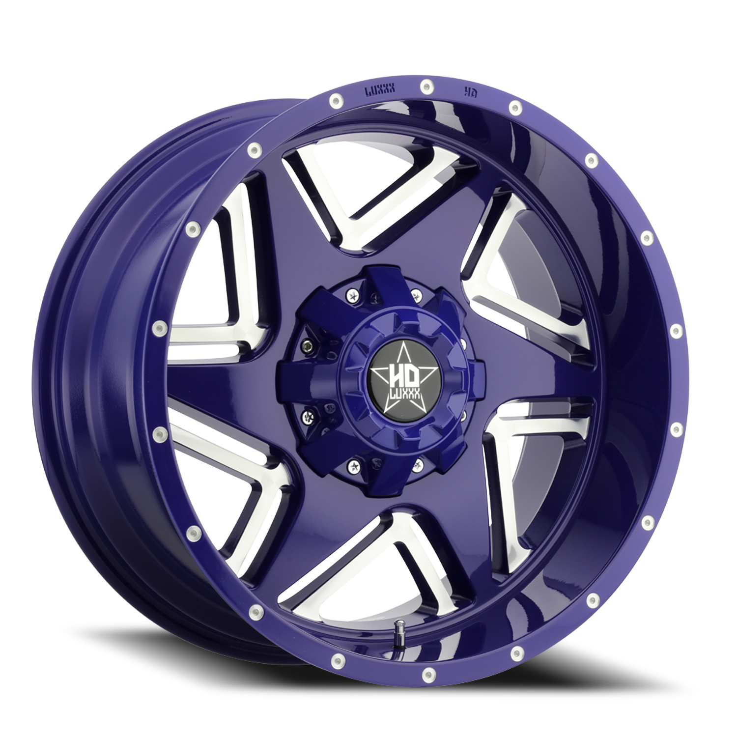 LHD2 20X10 6135/139.7 -18 106.1 Gloss Blue Milled