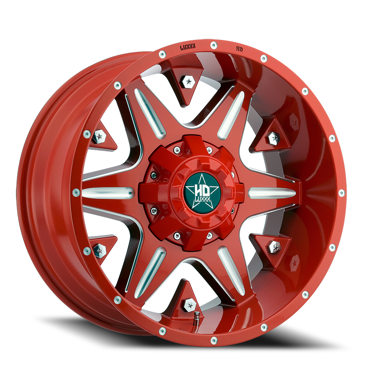 LHD3 20X10 8X165 -18 122.1 Red Milled