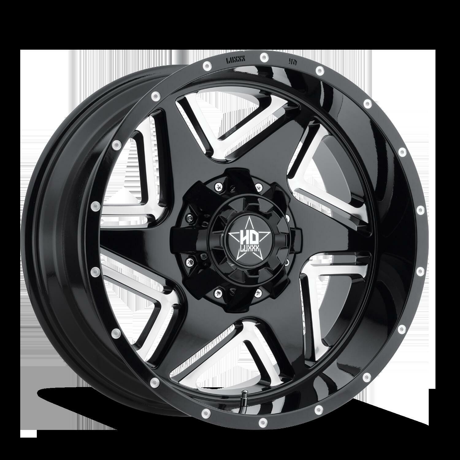 LHD2 20X12 5127/139.7 -44 78.1 Gloss Black Milled