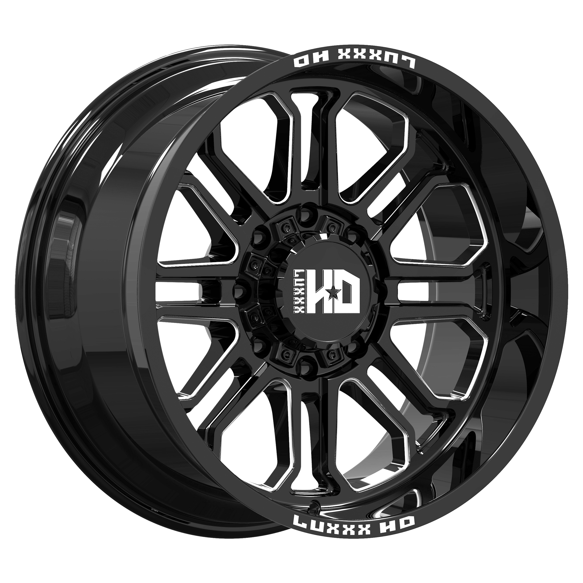 LHD35 20X10 5127/139.7 -19 78.1 Gloss Black Milled