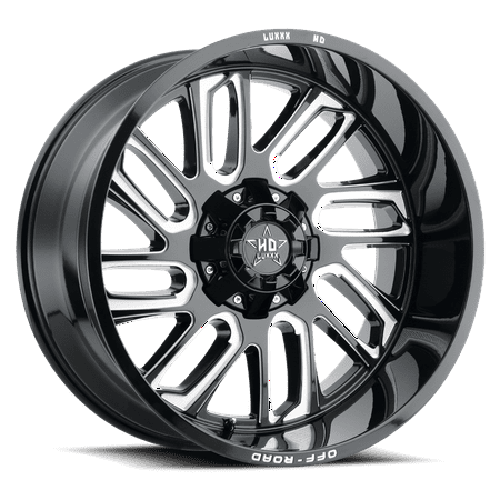 LUXXX HD Alloy Rims LHD18 20X10 6135/139.7 -18 106.1 Gloss Black Milled